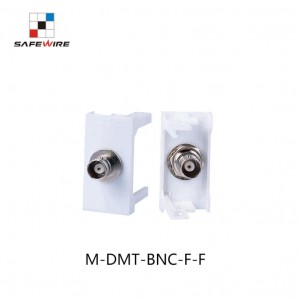 Safewire M-DMT-BNC-F-F 45*22.5mm 180 Degree BNC Plug Modules