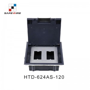 Safewire HTD-624AS-120 TUV CE certificated access floor boxes cavity floor boxes EV charging station