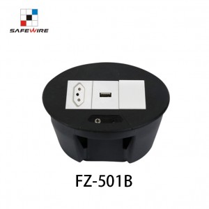 Safewire FZ-501B Power Module/Circular Desktop Socket with/Mounted Desk Socket