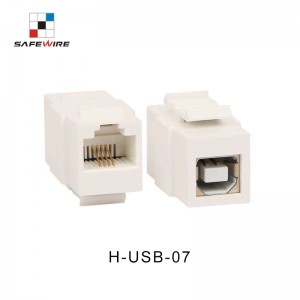 Safewire H-USB-07 180 Degree ABS USB 2.0A/RJ45