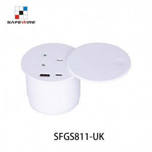 Safewire SFGS811-UK Small Flush Mounting Socket/Kitchen Grommets/Output Electrical Outlet