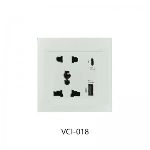 Safewire VCI-018 Universal socket with USB Charger Wall switch socket