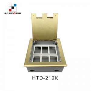 Safewire HTD-210K/KP Cable management Cavity floor boxes floor socket outlet EV charging station