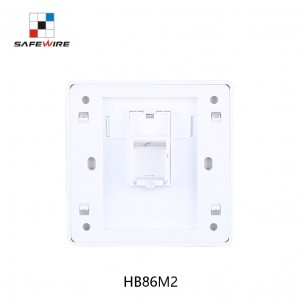 Safewire HM86M2 86*90mm 1/2/3/4 port Datafaceplate