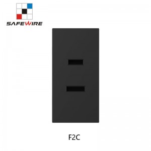 Safewire F2C 15000 Pull out Plug Number 2 Pin Socket 15A PC Plastic