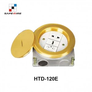 Safewire HTD-120E Stainless floor box Junction Box floor socket outlet EV charging station