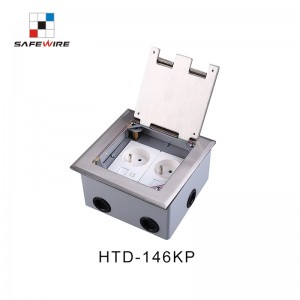 Safewire HTD-146KP Service outlet box access floor boxes concrete floor boxes TUV CE certificated EV charging station