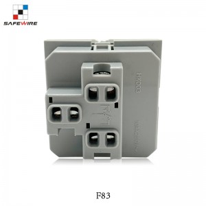 Safewire F83 22.5*45mm 2 Gang 2 Way Switch Socket / Electrical Wall Socket