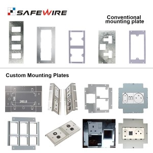 Safewier HTD-250KP Raised screed concrete carpet floor boxes floor socket hatches floor box