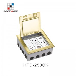 Safewier HTD-250KP Raised screed concrete carpet floor boxes floor socket hatches floor box