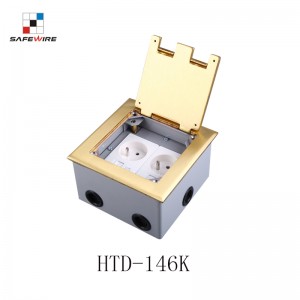 Safewire HTD-146KP Service outlet box access floor boxes concrete floor boxes TUV CE certificated EV charging station