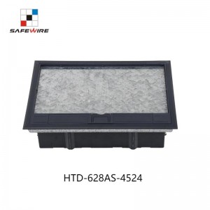 Safewire HTD-628AS-4524 TUV CE certificated access floor boxes cavity floor boxes EV charging station