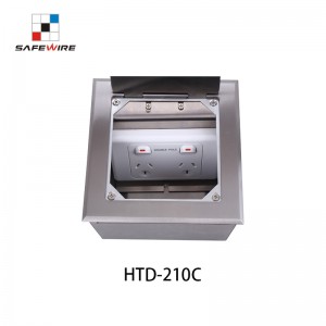 Safewire HTD-210C Stainless floor box Power box cavity floor boxes EV charging station