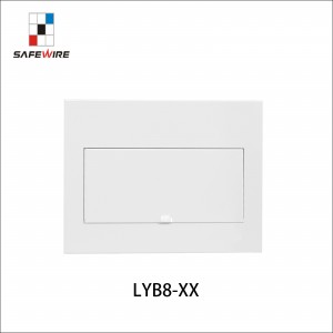 Safewire LYB8-8 Metal Housing Distribution Box BLACK