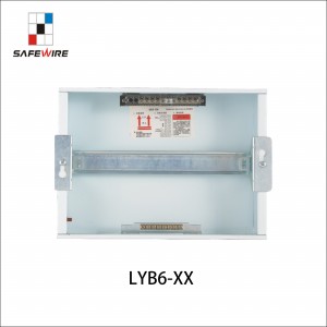 Safewire LYB6-8 Metal Housing Distribution Box BLACK