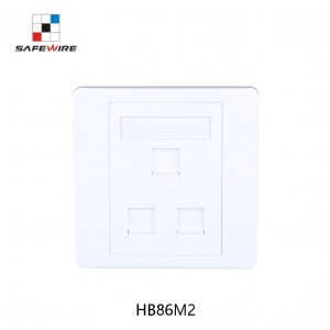 Safewire HM86M2 86*90mm 1/2/3/4 port Datafaceplate