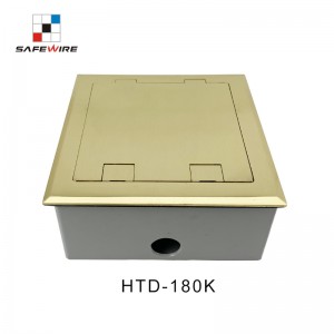 Safewire HTD-180K/KP Floor box TUV CE certificated cable management access floor boxes EV charging station