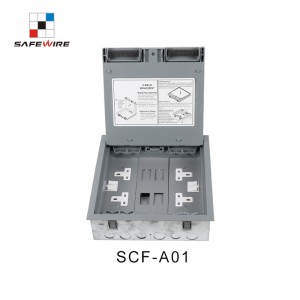 Safewire SCF-A01 TUV CE certificated access floor boxes cavity floor boxes EV charging station