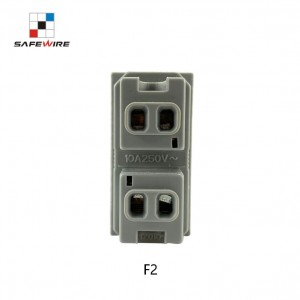 Safewire F2 2 Pin socket 220V American Euro socket