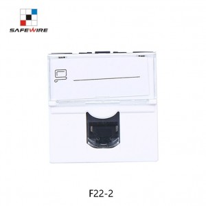 Safewire F22-2 RCD switch socket Residual current device 2 gang RCD outlets Portable RCD adaptor