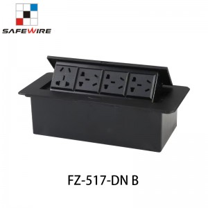 Safewire FZ-517DN-B Raised screed concrete carpet desktop boxes desktop socket hatches desktop box