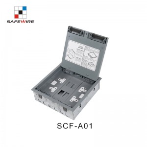 Safewire SCF-A01 TUV CE certificated access floor boxes cavity floor boxes EV charging station