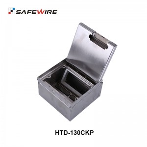 Safewire HTD-130-CK Underfloor bottom boxes TUV CE certificated access floor boxes floor socket outlet EV charging station