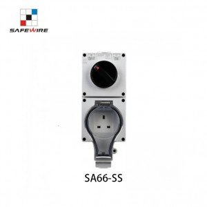 Safwire SA66-SS IEC60884 Standard IP66 Outdoor Waterproof Socket Wall Switch Socket Enclosure Box