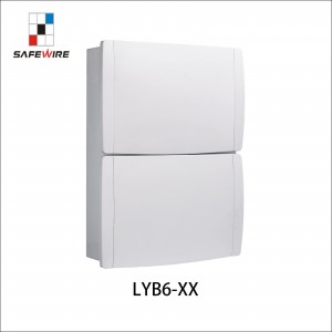 Safewire LYB6-8 Metal Housing Distribution Box BLACK