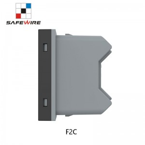 Safewire F2C 15000 Pull out Plug Number 2 Pin Socket 15A PC Plastic