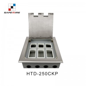 Safewier HTD-250KP Raised screed concrete carpet floor boxes floor socket hatches floor box