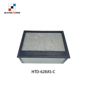 Safewire HTD-628AS-C TUV CE certificated access floor boxes cavity floor boxes EV charging station