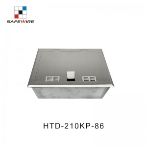 Safewire HTD-210KP-86 Cable management Cavity floor boxes floor socket outlet EV charging station