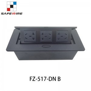 Safewire FZ-517DN-B Raised screed concrete carpet desktop boxes desktop socket hatches desktop box