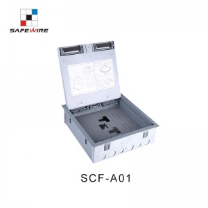 Safewire SCF-A01 TUV CE certificated access floor boxes cavity floor boxes EV charging station