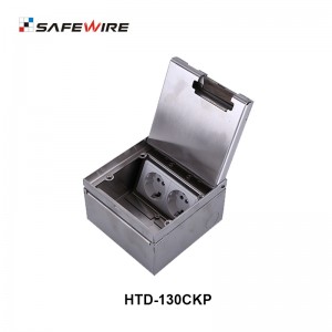 Safewire HTD-130-CK Underfloor bottom boxes TUV CE certificated access floor boxes floor socket outlet EV charging station