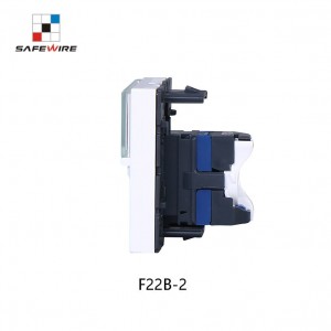 Safewire F22B-2 45*45mm RJ45 utp cat6 toolless