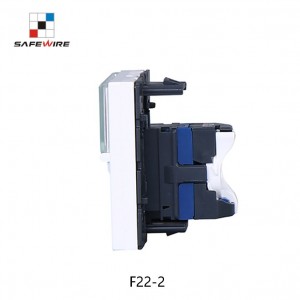 Safewire F22-2 RCD switch socket Residual current device 2 gang RCD outlets Portable RCD adaptor