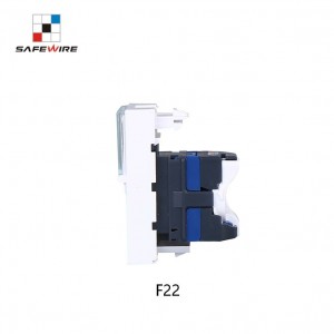 Safewire F22 45*22.5mm RJ45 utp cat5e toolless