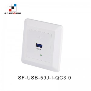 Safewire SF-USB-59J-I-QC3.0 PC Material Floor Socket Modules / Socket Outlet /Power Management