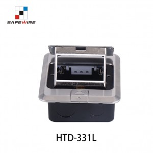 Safewire HTD-331L Cavity floor boxes Junction Box underfloor bottom boxes EV charging station