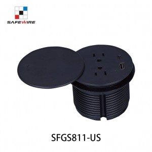 Safewire SFGS811-US Small Flush Mounting Socket/Kitchen Grommets/Output Electrical Outlet