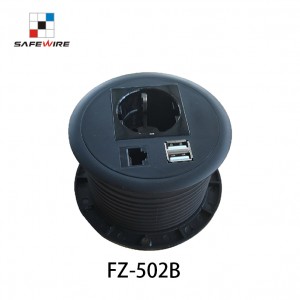 Safewire FZ-502B Grommets with Power Socket + USB Charger/Office Socket