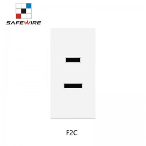 Safewire F2C 15000 Pull out Plug Number 2 Pin Socket 15A PC Plastic