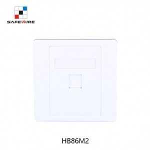 Safewire HM86M2 86*90mm 1/2/3/4 port Datafaceplate