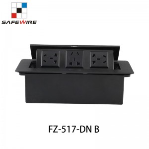 Safewire FZ-517DN-B Raised screed concrete carpet desktop boxes desktop socket hatches desktop box