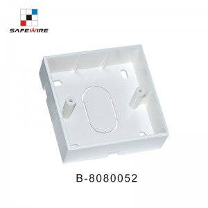 Safewire B-8080052 86*86*28mm PVC Flame Retardant Bottom Box