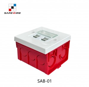 Safewire SAB-01 PVC socket box DLP Trunking box of 45*45mm modules 86*86mm embedded box