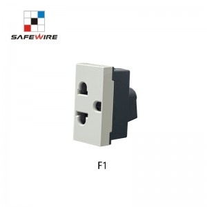 Safewire F1 22.5*45mm Euro American Power Socket/Plug Socket/Power Outlet