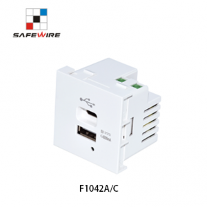 Safwire F1042AC 5V 4.2A USB charger type A+type C/45mm USB Charger